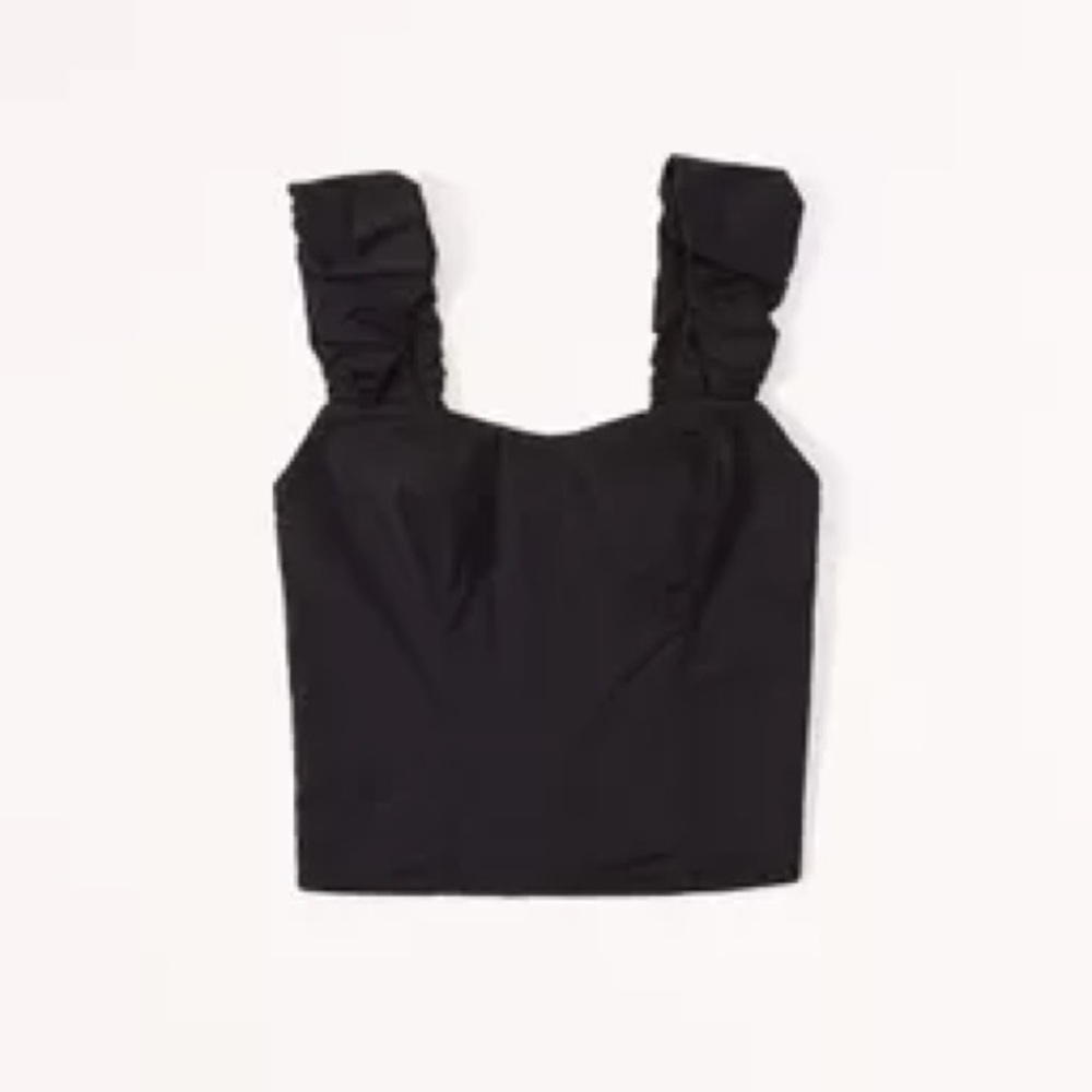 Abercrombie black tank sleeveless top S